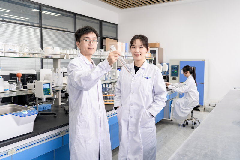 Lab technician formulation testing