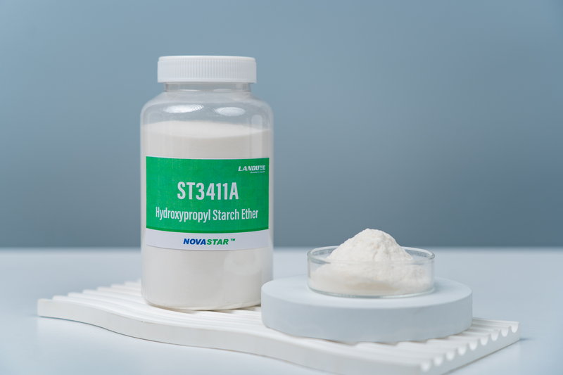 Landu Novastar ST3411A Hydroxypropyl Starch Ether — White fine powder product sample