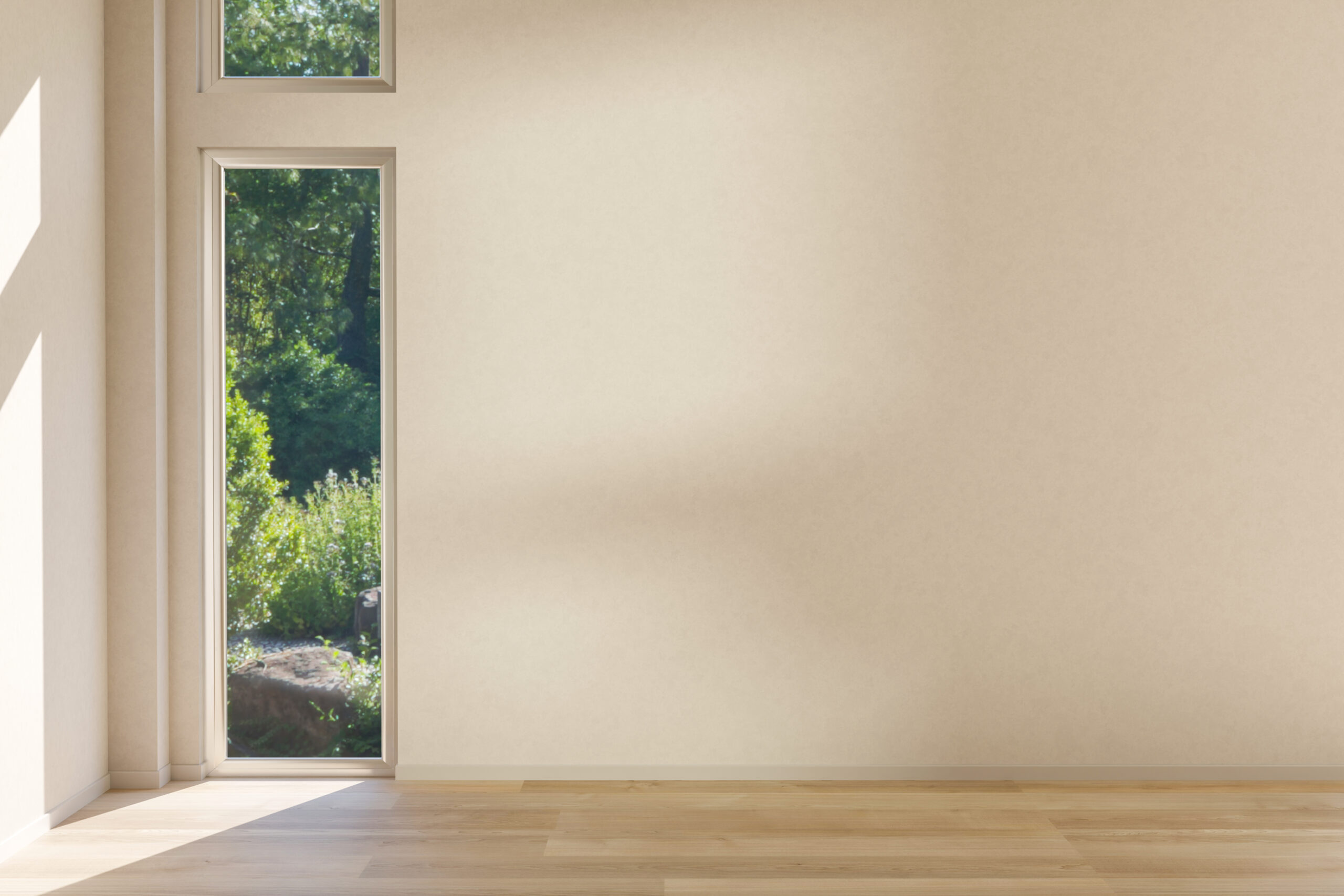 Premium luxury interior wall finish — ultra-smooth bright white plastering